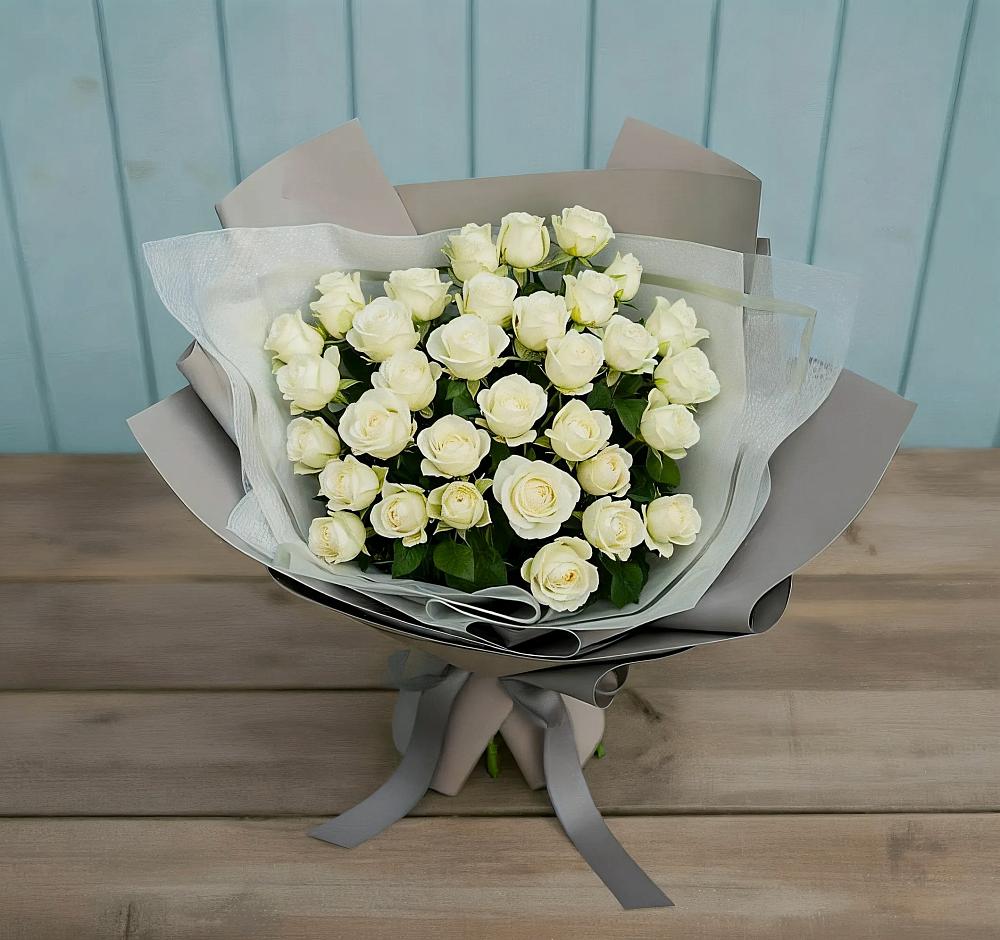 Букет Белоснежная нежность в Богдановке