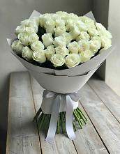 Букет 35 Белых роз в Богдановке