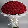 Букет 101 Красная роза Блэк Мэджик в Богдановке