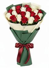 Букет Микс из красных и белых роз #REPLACE_PRED# Богдановке