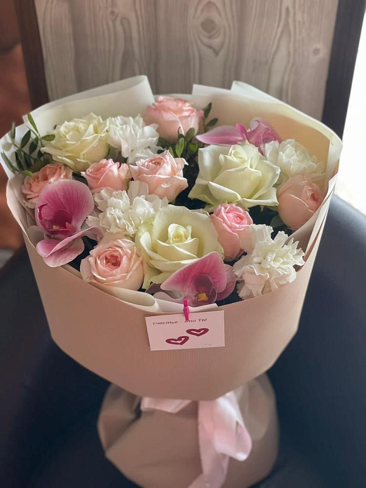 Букет цветов из: Орхидеи, Розы и Гвоздики в Богдановке