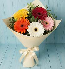 Букет цветов из:  Герберы в Богдановке