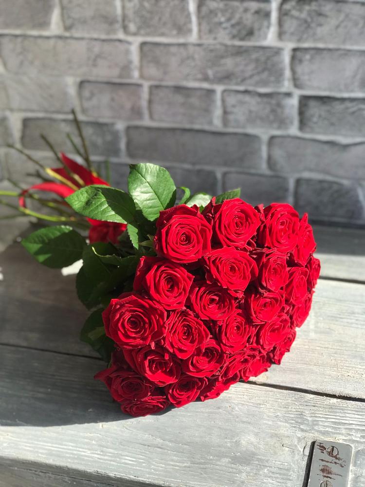 Букет Красные розы Фридом в Богдановке