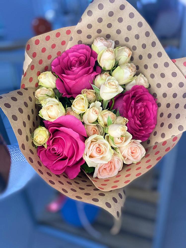 Букет цветов из: Розы в Богдановке