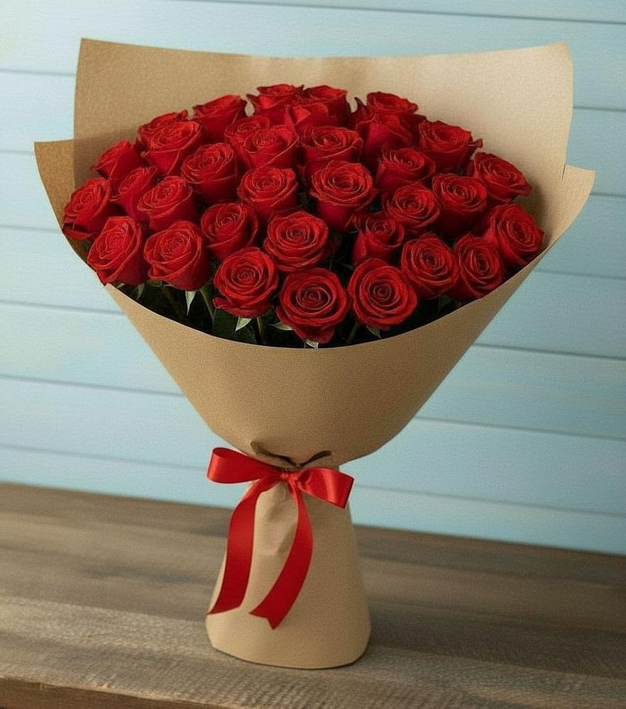 Букет Красные розы Милано в Богдановке