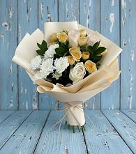 Букет цветов из:  Розы и Хризантемы в Богдановке