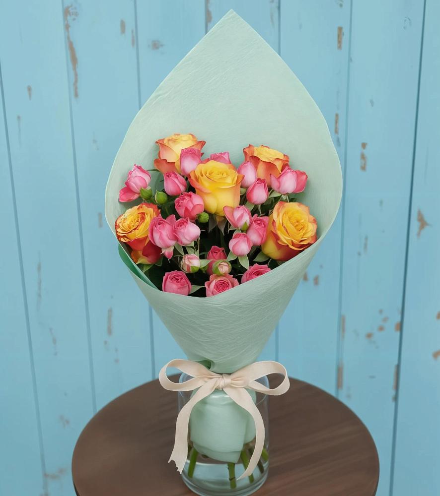 Букет цветов из: Розы в Богдановке