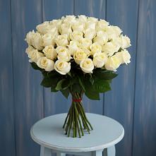 Букет 51 Белая роза Эдлесс Лав в Богдановке