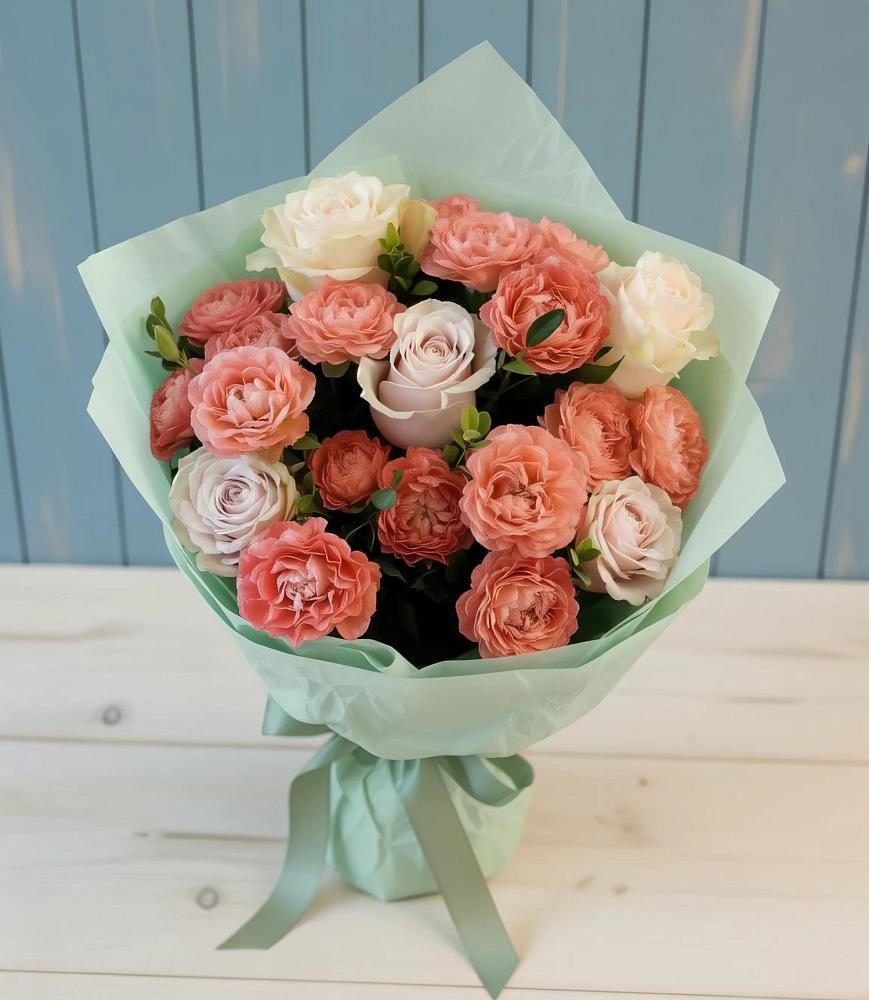 Букет цветов из: Розы в Богдановке