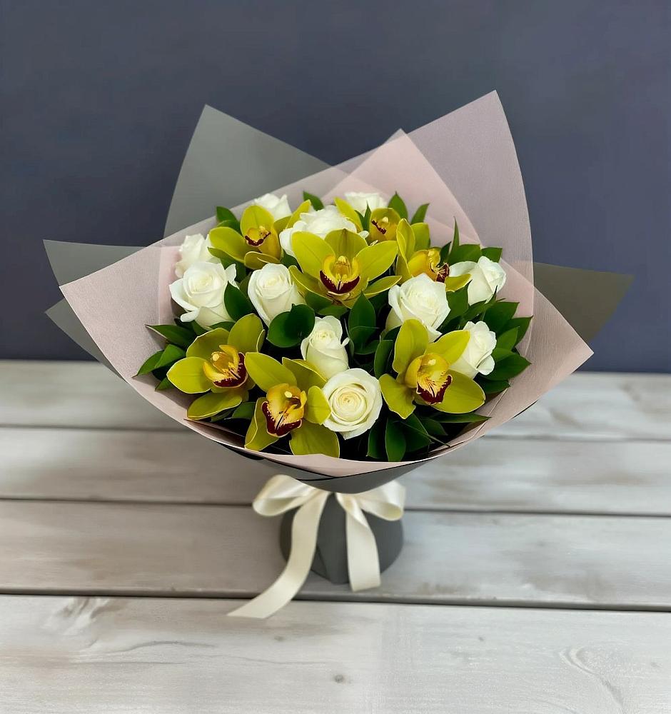 Букет цветов из: Орхидеи и Розы в Богдановке