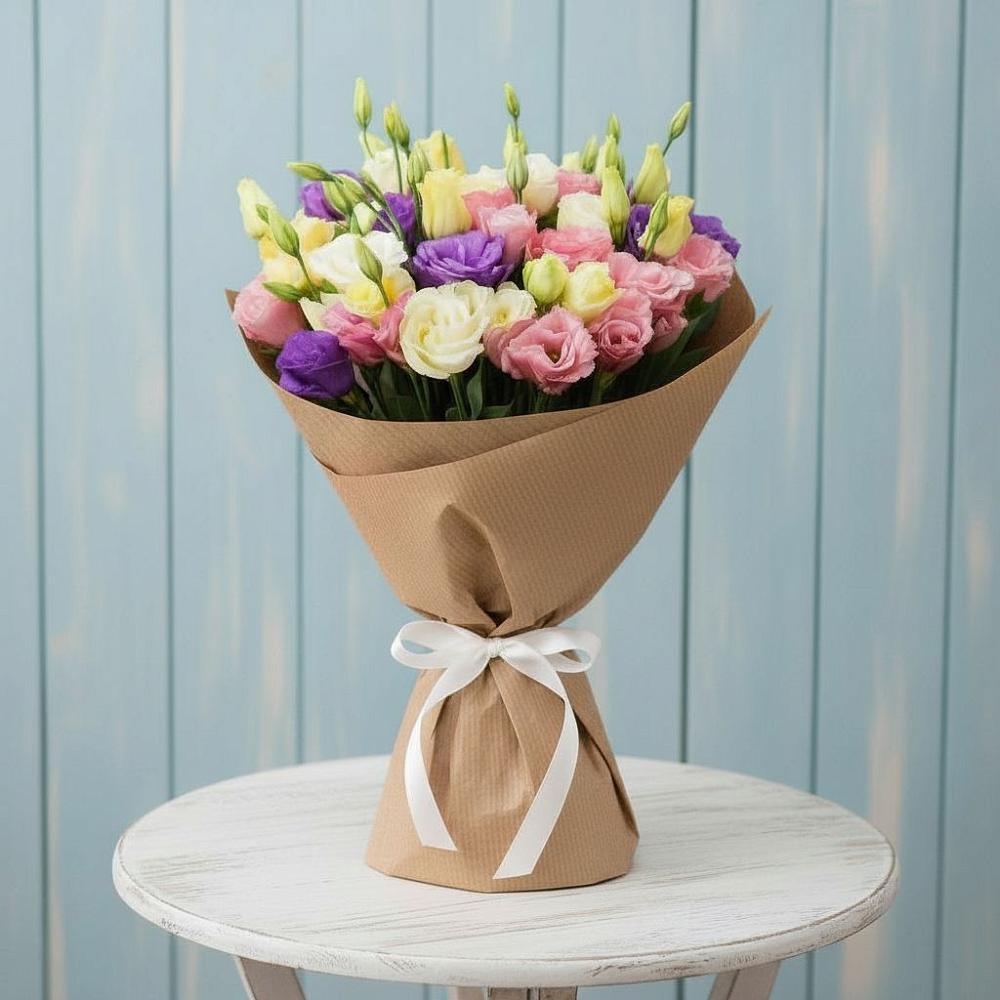 Букет цветов из: Лизиантусы в Богдановке