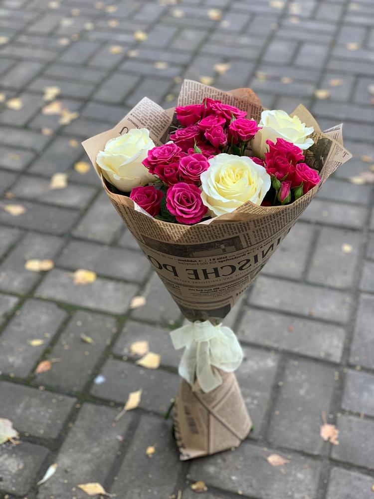 Букет цветов из: Розы в Богдановке