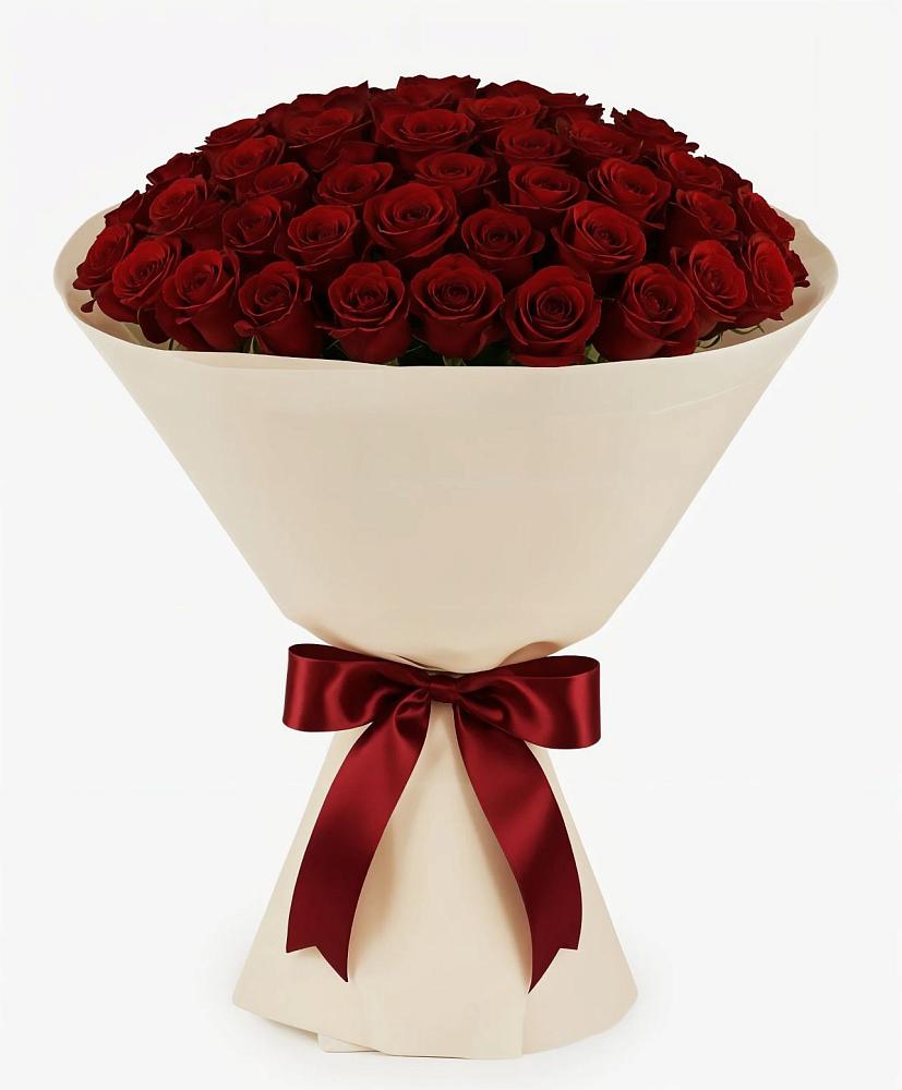 Букет 101 Бордовая роза Блэк Бакарра в Богдановке