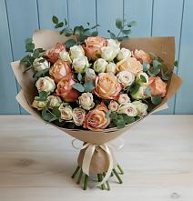 Букет цветов из:  Альстромерии и Розы #REPLACE_PRED# Богдановке