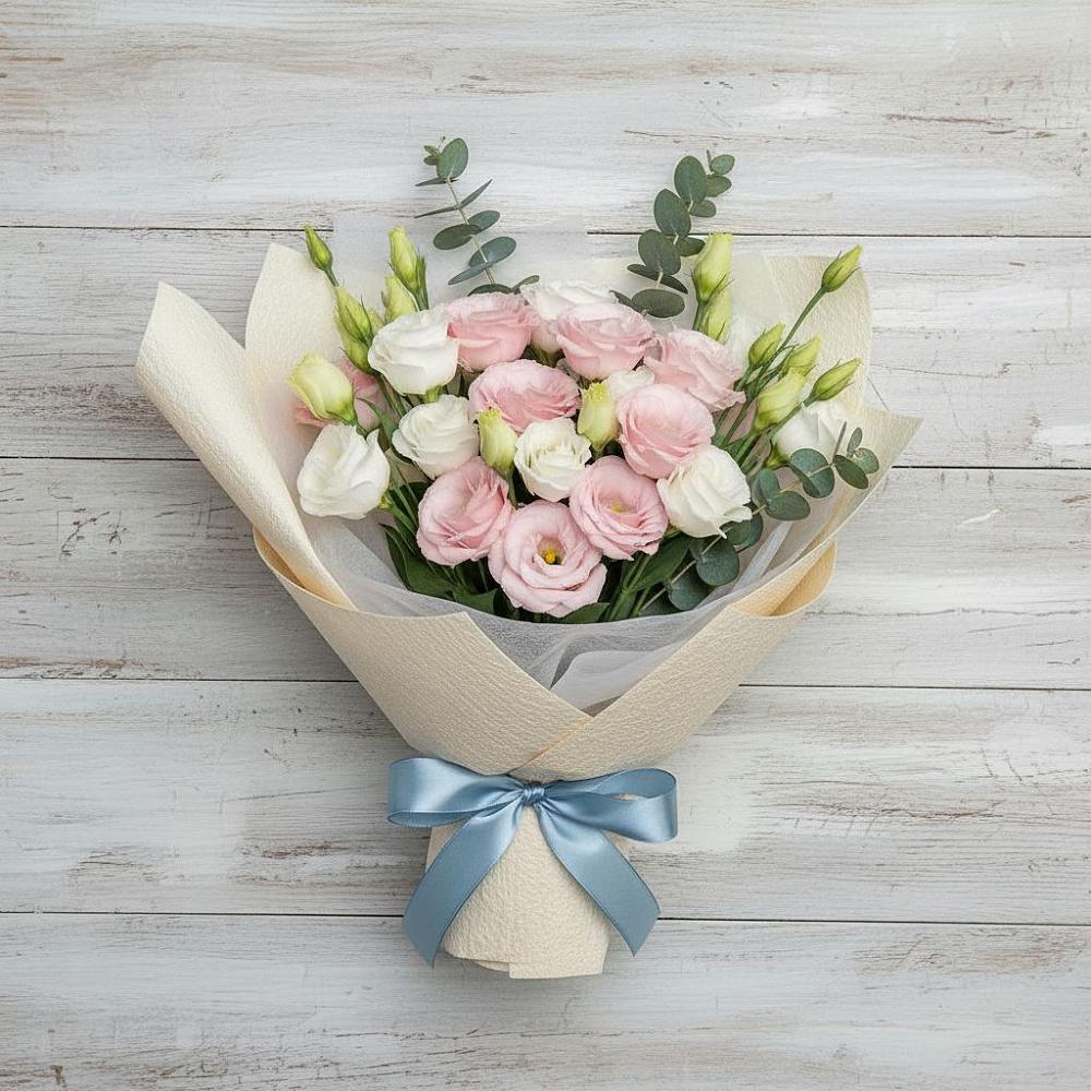 Букет цветов из: Лизиантусы в Богдановке